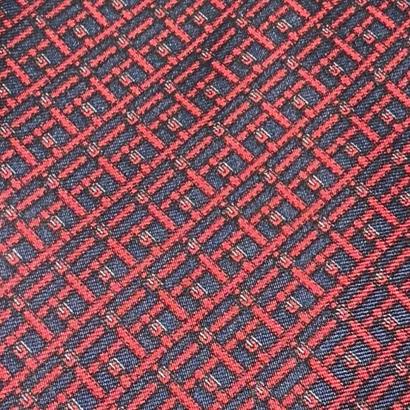 3 Brooks Brothers Makers Blue/Red Micro Geometric Striped Men's Tie 100% Silk - Picture 7 of 9